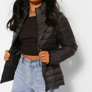 Funnel Neck Puffer Jacket, size 8